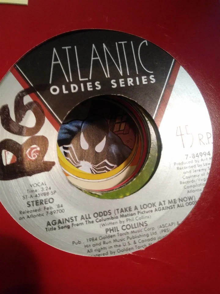 Phil Collins, Against All Odds/I Cannot Believe It's True ~ Atlantic 45 +sleeve - Imagem 1 de 1