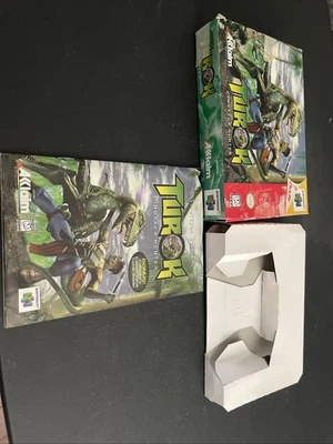 Turok: Dinosaur Hunter (Nintendo 64, 1997) N64 Box And Manual Only - Image 1 of 4