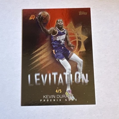 2025-26 Topps 篮球 Kevin Durant Levitation 红色 4/5 太阳队 #L-8 SSP — 第 1/2 张图片