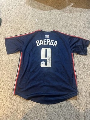 CLEVELAND INDIANS- CARLOS BAERGA SIGNED AUTOGRAPH JERSEY BAS COA CITY CONNECT - Image 1 of 4