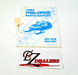 Moto de nieve Polaris 1994 manual de piezas 600 XCR - Imagen 1 de 4