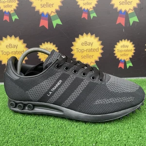 2021 Adidas Originals LA Trainer Weave Men,s Black,Grey Trainers UK 8 - Picture 1 of 15