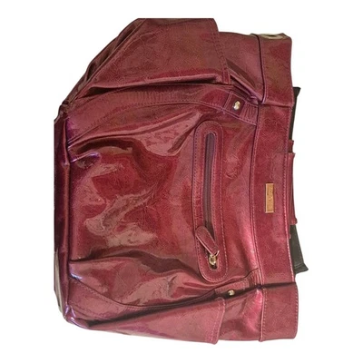 Rihanna Prima Miche Shell Burgundy Medium Size Shell Bag Faux Leather  - Image 1 of 4