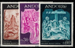 Timbre Andorre N° 184, 185, 186 Neuf ** MNH - Imagen 1 de 1