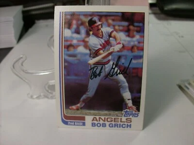 1982 Topps Baseball #284 - Bob Grich - California Angels  82-1591 - Image 1 of 2