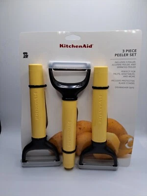 KitchenAid Juego de Pelador de 3 Piezas (Amarillo Majestuoso) KQ479OHYLA NUEVO Foto 1 de 4