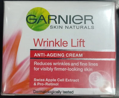 1 Pack Garnier Skin Naturals Wrinkle Lift Anti Ageing Cream (18 Gram Each Pack) - Изображение 1 из 4