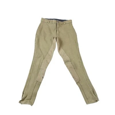 Pantalones ecuestres JPC teniente bronceado ajustado tobillo asiento completo pantalones niños 16? Foto 1 de 4