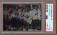 PSA 8 NM-MT JOE THORNTON 1996/97 UD Upper Deck ICE ROOKIE CARD HOF SHARKS!