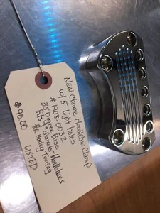 Chrome Handlebar Clamp with 5 Light Holes #1908-0032 - Picture 1 of 1