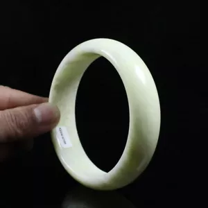 Brazalete Brazalete 79mm Certificado Grado Natural Amarillo Verde Jade Lantian j6469 - Imagen 1 de 12