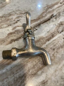 Old Haydenville Co. Brass Rabbit Ear Faucet Spring Loaded USA Antique - Picture 1 of 10