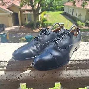 Church's maßgefertigte Oxford Herrenschuhe schwarz Leder Captoe Größe US 9 D - Bild 1 von 12