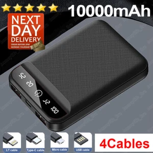 900000mAh Powerbank Zewnętrzna bateria Ładowarka Dodatkowa bateria 4USB do wszystkich telefonów komórkowych - Zdjęcie 1 z 19