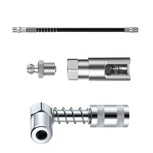 Right-Angle 90-Degree Push-on Grease Coupler With 1/8 Inch NPT Threads - Picture 1 of 12