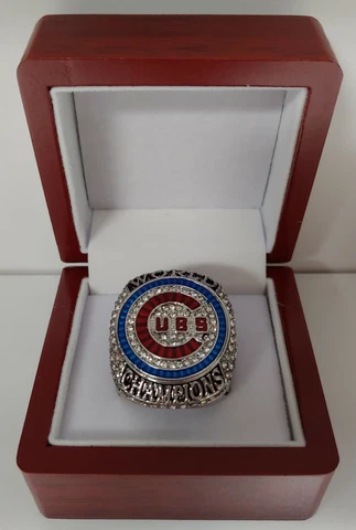 Anthony Rizzo - 2016 Chicago Cubs World Series Ring With Wooden Display Box Cover