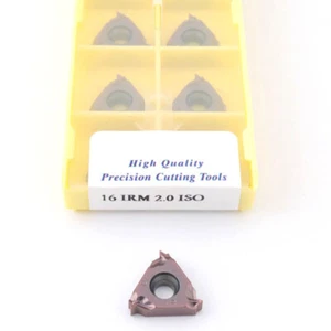 10PCS 16IRM 2.0 ISO Indexable CNC Carbide Threading Inserts For Stainless Steel - Picture 1 of 3
