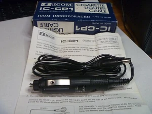 Icom IC-CP1 Cigarette Lighter Adapter Power Cord (2) One without HT Connector - Picture 1 of 5