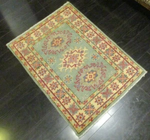 2x3 Afghan Refugee Style Gorgeous Vegetable Dye Handmade-knotted Wool Rug 586189 - Picture 1 of 12