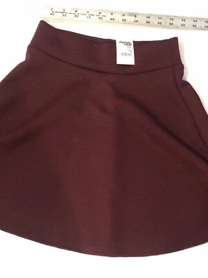 Falda Acampanada Charlotte Russe Marrón Roja Talla M EE. UU. Foto 1 de 4