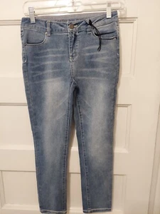 Nwots Calvin Klein Girl's Size 12 Ultimate Skinny Blue Denim Stretch Jeans - Picture 1 of 10