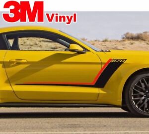 Hockey Stripe Fits: Ford Mustang Graphics Decals Mustang / like roush stripe 3M