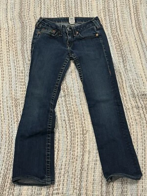 True Religion Blue Jeans for Womens Size 27 denim classic billie rare dark vtg - Imagem 1 de 4