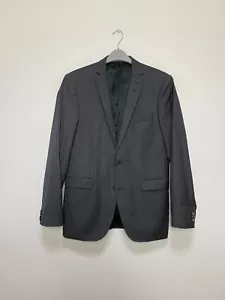 Tiger of Sweden Men's Grey Striped Wool Blazer Jacket Size EU48 UK38 - Picture 1 of 5