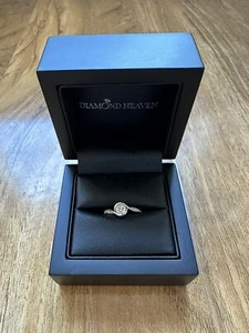 18ct white gold 0.5ct round brilliant cut diamond ring *Jeweller appraised* - Picture 1 of 5