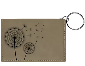 Make A Wish Laser Engraved Leatherette Keychain Wallet - Picture 1 of 18