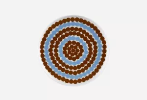 ¡NUEVO!【Exclusivo de Japón】Placa redonda de cerámica Marimekko Rasymatto 2023 FS con seguimiento - Imagen 1 de 5