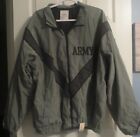 NWT Men's Army all weather rain nylon windbreaker jacket XL X-Large gray black