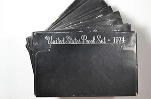 1974 S U.S. Mint Proof Sets w/ Proof Ikes - Ten Set Lot OGP - Picture 1 of 2