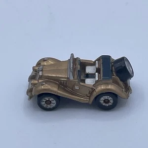 Vintage Micro Machines Sun Color 1950's MG TF Gold 1 1/4" Sports Car Galoob 1987 - Picture 1 of 8