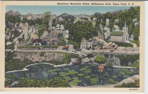 Miniature Mountain Scene, McKennan Park, Sioux Falls, South Dakota ! - Picture 1 of 1