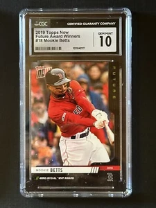 2019 Topps Now Future Award Winners #18 Mookie Betts CGC 10 GEM MINT - Picture 1 of 2