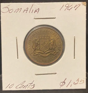 Moneta SOMALIA moderna mondiale, 1967, usata, circolata - Foto 1 di 4