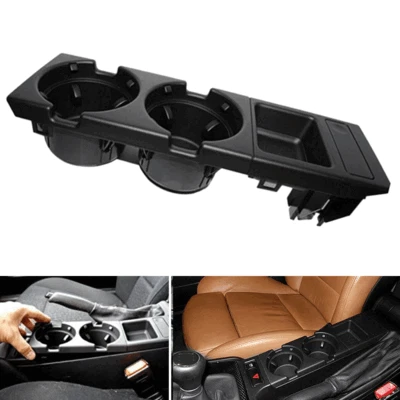 Portavasos para consola central delantera negra para BMW Serie 3 E46 51168217953 ABS Foto 1 de 4