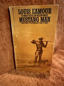 Vintage MUSTANG MAN Louis L'Amour Western Novel 1976 paperback - Picture 1 of 12