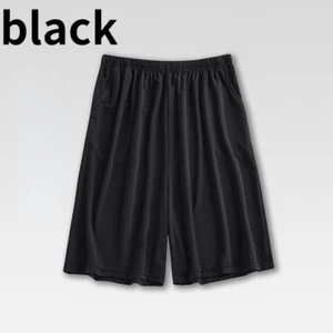 Mens Thin Pajama Shorts Boxers Pocket Breathable Short Pants Home Sports Summer - Picture 1 of 18