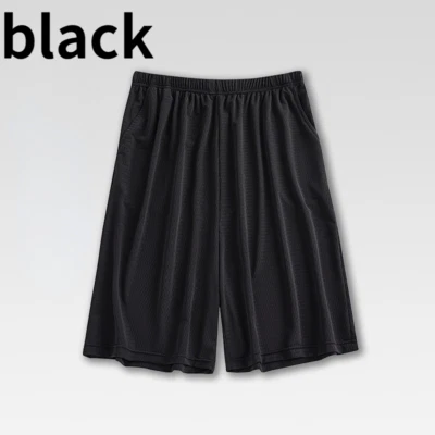 Mens Thin Pajama Shorts Boxers Pocket Breathable Short Pants Home Sports Summer - Image 1 of 4