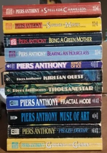 Lot of 11 Paperback Piers Anthony Books Thousandstar Muse Of Art Rings Of Ice - Picture 1 of 6