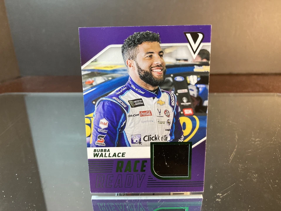 Darrell Bubba Wallace Panini Victory Race Ready Race-Used Sheetmetal 2018 Card - Image 1 of 3