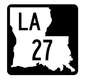 Louisiana State Highway 27 Sticker Decal R5754 Highway Route Sign - Picture 1 of 1