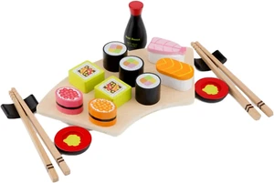Wooden Sushi Set - Pretend Play Toy for Kids Cooking Simulation Educational Toys - Picture 1 of 12