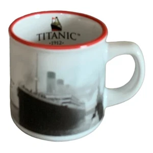 Titanic 1912 Espresso Coffee Cup Reproduction Authentic Ceramic White Star Line - Picture 1 of 7