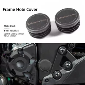 Motorcycle Frame Hole Cover Caps Plugs For KAWASAKI Versys1000 Z1000SX Ninja1000 - Picture 1 of 8