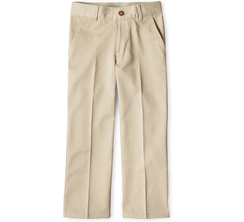 IZOD® Flat-Front Reinforced Knee Pants Boys Size 12 Reg Adjustable Waist Khaki - Image 1 of 1