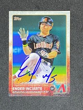 Ender Inciarte Arizona Diamondbacks Signed Auto 2015 Topps Card #578 ~ COA