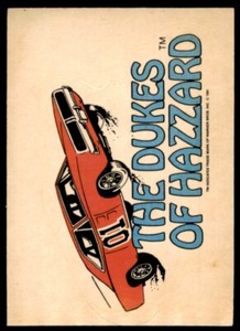 1981 Donruss The Dukes Of Hazzard Sticker Dukes Of Hazzard